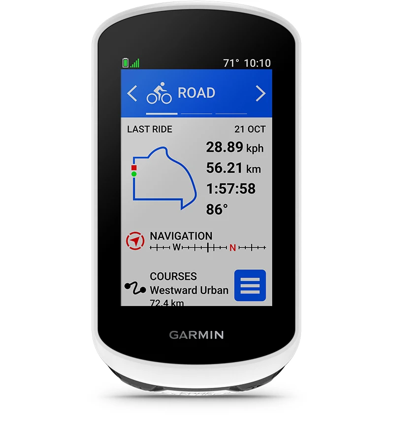 Pantalla de alto contraste del Garmin Edge Explore 2