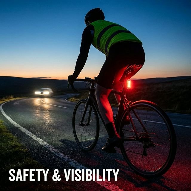 Garmin Varia Vue y RCT715 montados formando la burbuja de seguridad 360 grados